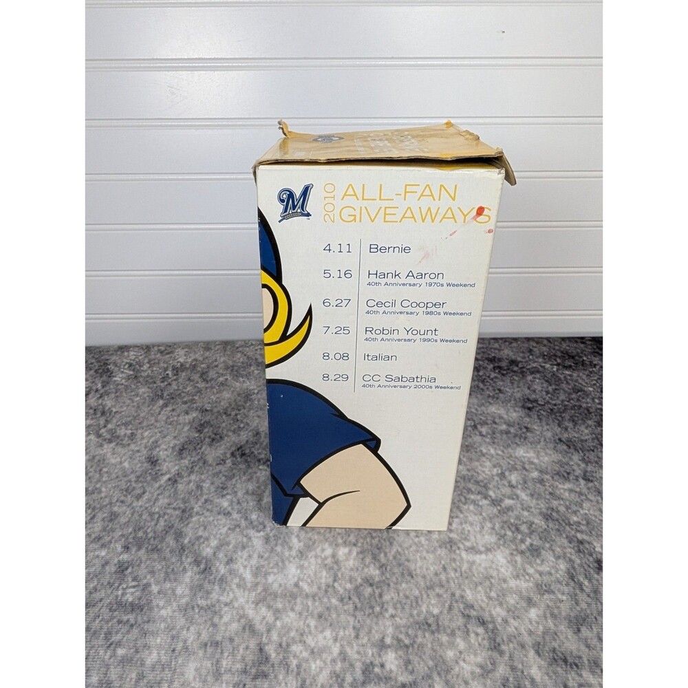 2010 MILWAUKEE BREWERS BERNIE BREWER KALAHARI RESORTS BOBBLE HEAD - Picture 8 of 8